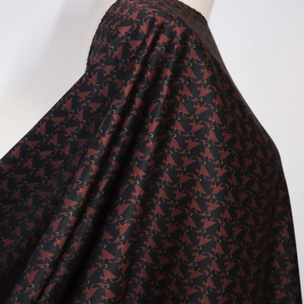 Hokkoh Japanese Cotton - 'I See You' - Merlot *Remnant 2.1m Was $75.35 Now $60